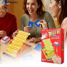 DIGIFOUNDER Gangorra Dueling Game Tumbling Marbles Question Cards Jogo Interativo Ação Rápida E Resposta Cérebro Reflex