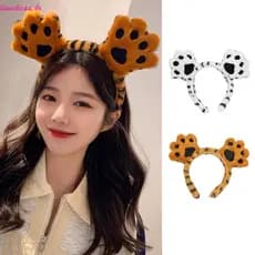 Liweikea Acessórios Cabelo Para Meninas Lavando O Rosto Faixa Tigre