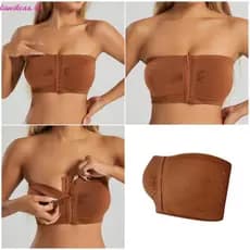 liweikeaa Respirável Underwire Bustier Sutiã Elástico Tecido Bandeau Para Clima Quente