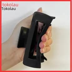 Cloud Clip 4 Pcs Women Hair Claw Clips Soft Silicone Anti-slip Clamp Geometric Shape Pain-free Back Head Grip for Everyd