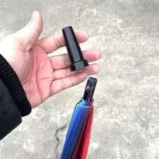 Peças de reparo para guarda-chuvas de cabo longo, fornecimento de acessórios, protetores de ponta de guarda-chuva, capas