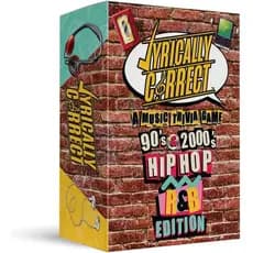 Jogo de Cartas de Curiosidades Musicais dos Anos 90 e 2000 com Letras Corretas - Edição Hip Hop e R&B - Desafio de Compl