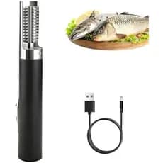 Raspador Elétrico De Peixes , Removedor De Escamas De Peixe Sem Fio , Ferramenta De Descalcificação Escamador De 6 Lâmin