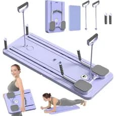Kit Prancha Abdominal Dobrável Aparelho Completo para Exercícios de Abdômen, Peito e Pilates em Casa