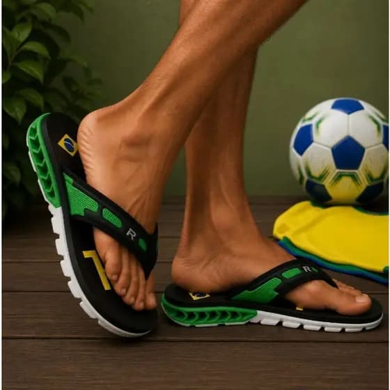 Chinelo Sandália Masculino Copa do Brasil 2026 Promoção 37 ao 44  Envio Full Xpress