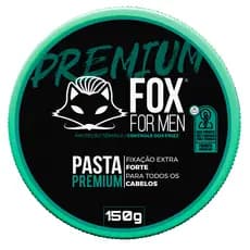 Pasta Premium 150g Fox For Men Alta Fixação Modelador Efeito Molhado
