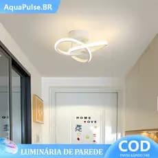 Luz de teto LED espiral, luminária de corredor, luminária de entrada, iluminação moderna minimalista