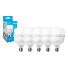 Kit 5 Lâmpadas Led Bulbo Elgin 20w Bivolt 6500k Branca Fria