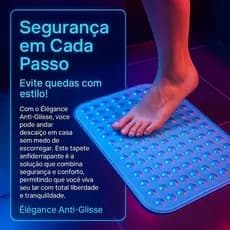 Tapete Antiderrapante Box Retangular Conforto Protecao Banheiro Quarto