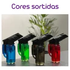 Mini Isqueiro maçarico a gás recarregável acendedor automático culinário flambar fogão churrasqueira camping  portátil