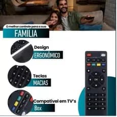 Controle Remoto Universal Hmaston para Smart Tv BOX 4k Original HT-P43