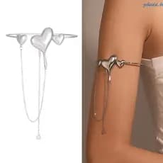 zebeidd Tassel Heart Gótico Charme Pulseiras Braço Mão Amizade Joias