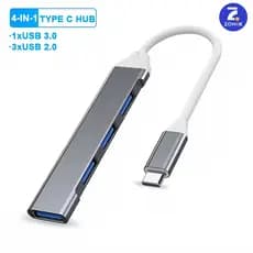 HUB 4 Em 1 USB USB3.0 OTG Tipo C Adaptador Para Teclado Lenovo Macbook Mouse PC Laptop Zonix