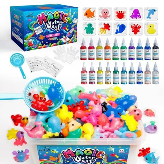 Kit De Brinquedos Kiditos Magic Water Elf Com Gel , Jogo De Imaginação De Molde , Presente De Natal , Torta De Aniversár