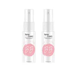 Li Chengtai Spray clareador de 2 peças, creme BB em spray de 20ml, creme BB em spray hidratante clareador, adequado para
