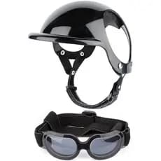 Óculos para cães - capacete ajustável com óculos para dirigir, óculos de sol coloridos para motocicleta, bicicleta, ócul