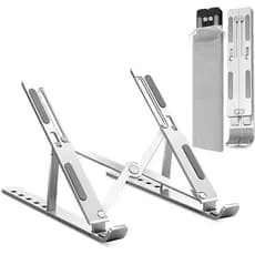Suporte ajustável para Laptop GrandMil, adequado para suporte de mesa ABS + Silicone dobrável e portátil, adequado para