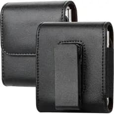 Capa De Couro Flip Para Celular MOTOROLA Miimall Adequada Galaxy Z 7 6 5 4 Cinto , 360