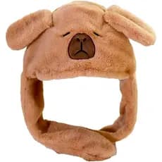 Chapéu de orelha de pelúcia de Natal bonito Animal Flip móvel chapéu de salto