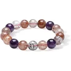 ZHOU LIU FU Pedras Preciosas Naturais Frisado Pulseiras Cura Pedra Preciosa Estiramento Pulseira Jóias Delicadas Para Mu