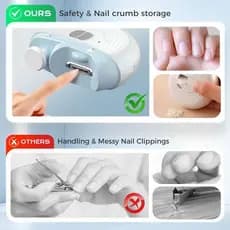 Cortador De Unhas Elétrico Inteligente Para Adultos E Idosos , Aparador Automático De Forte Potência De 3 Velocidades Co