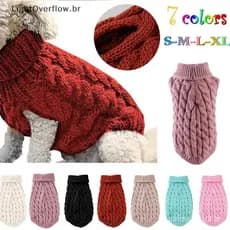 [LightOverflow] Suéter para Cães, Suéter para Gatos, Colete para Cães Pequenos