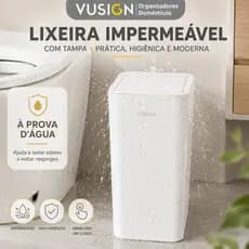 Lixeira Automática Click VUSIGN 8L 10L Banheiro Cozinha Escritório