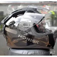 CAPACETE NORISK RAZOR ORIGINAL MONOCOLOR PRETO BRILHO MASCULINO FEMININO BASICO OFERTA NOVO CLASSICO