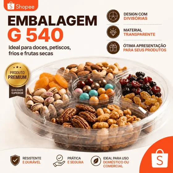 5-30 Embalagens plasticas Petisqueira/ fondue Galvanotek G540