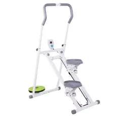 Simulador de escada multifuncional para uso doméstico, stepper dobrável, capacidade de carga de 120 kg.