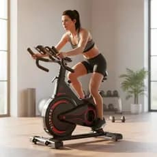 Bicicleta Spinning Ergométrica Exercício Profissional Monitor suporta até 120kg Academia 1.95m