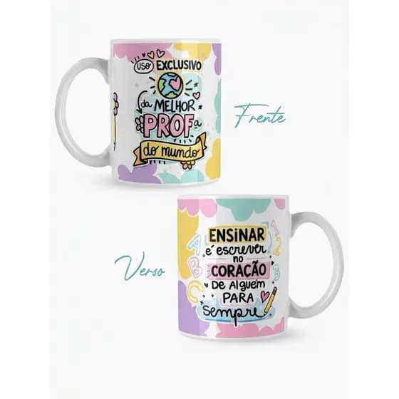 Caneca Xícara Presente Especial Melhor Professora Do Mundo