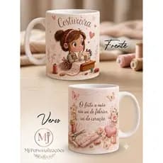 Caneca Xicara Personalizado Costureira Revisora Presente Especial.
