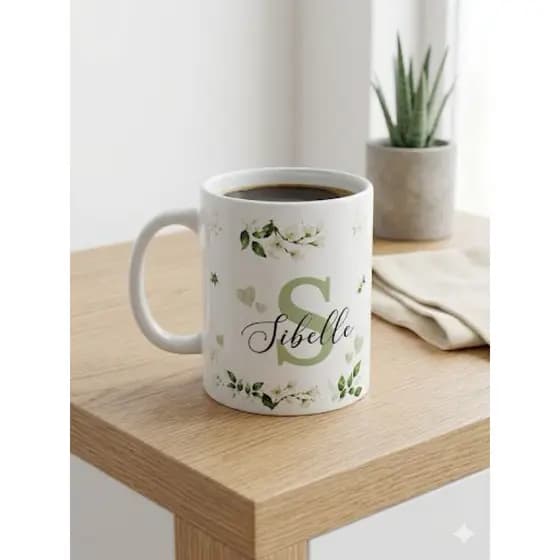 Caneca Xícara Personalizada Com Seu Nome Presente Especial  Café Premium