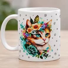 Caneca Xícara Gatinho Presente Especial Premium