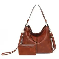 Kit Bolsa Feminina Grande de Ombro e Transversal com Carteira – Moderna e Versátil