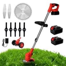 Aparador de Grama Elétrico 1800W | Bateria de Lítio 48V | Roçadeira sem Fio para Jardins