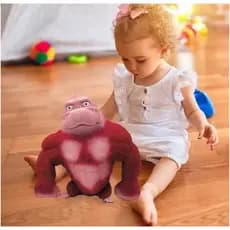Boneco Gorila Rongee Kong - Estica, Esmaga e Alivia o Estresse"