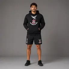 Kit Moletom e Bermuda Tactel Masculina Gaviões da Fiel Adulto Conjunto Corinthians Bermuda e Blusa