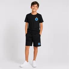 Kit Infantil Personalizado Cruzeiro Bermuda Moletinho Camiseta 100% Algodão Camisa Unissex