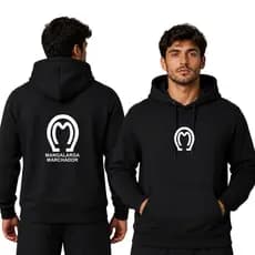 Moletom Premium Manga Larga Marchador Unissex Blusa de Frio Agasalho com Capuz Peluciado