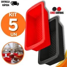 Combo Formas Pães Bolos Inglês Assadeiras Retangular Antiaderente Utensílios De Cozinha