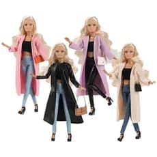 30cm 11.5 Polegada 1/6 Roupas De Boneca 1 Conjunto Moda Estilo Britânico Vestido Não Incluída