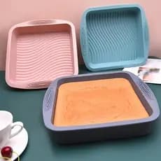 Molde de pão quadrado de Silicone antiaderente resistente a altas temperaturas - fácil de limpar, adequado para aniversá