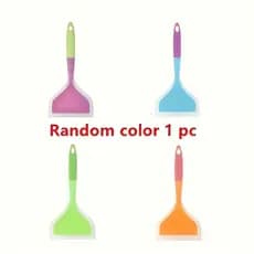 1 pacote de espátula de Silicone multifuncional aleatória de quatro cores - antiaderente resistente ao calor, adequada p