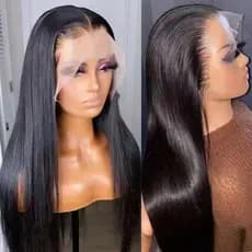 13*4 rendas de cabelo Real peruca de renda frontal arnês 100% cabelo humano lacewigs100 cabelo humano 12A