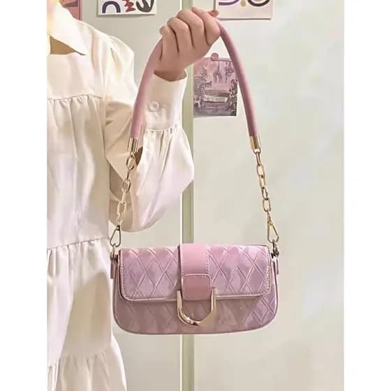 2026 novo estilo de alta qualidade simples temperamento corrente pequena bolsa quadrada de um ombro bolsa mensageiro ele