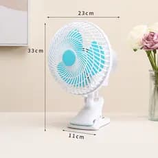 Ventilador de mesa de mesa clipe de bancada ventilador elétrico Mini pequeno ventilador dormitório silencioso balançando