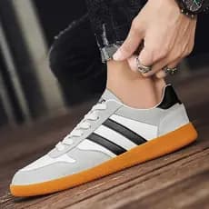 2025 Xiaobai novo estilo moda tênis casuais Harajuku placa de treinamento alemão sapatos casuais pequenos sapatos branco