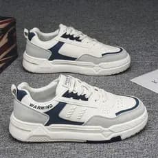 Nicho sapatos masculinos originais 2025 novo estilo outono All-Match tênis brancos de sola grossa sapatos brancos casuai